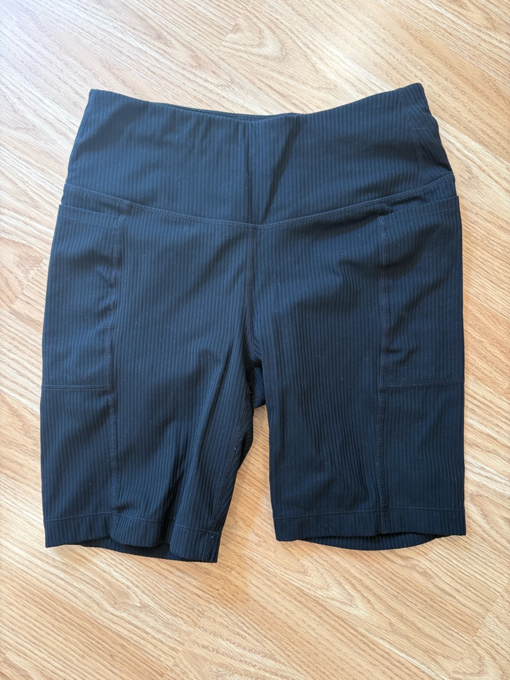 Mondetta Black Ribbed Kids Leggings